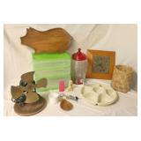 KSCSAV022 Vintage GE Clock, Fan, Monkey Pod Trays and More