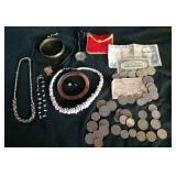 KSCSAV037 Puka Shell Necklace, Jewelry and Collectible Coins