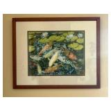 LLS017 Garry Palm Koi Water Color Painting LLS017 Garry Palm Koi Water Color Painting