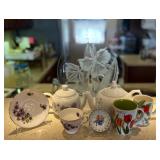 LLS063 Clear Orchid Plate, Decorative Teapots + Cups, Teapot Cozy + Pot Holders LLS063 Clear Orchid Plate, Decorative Teapots + Cups, Teapot Cozy + Pot Holders