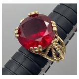 LLS153- 6-7 Carat Treated Ruby 14k Gold Ring LLS153- 6-7 Carat Treated Ruby 14k Gold Ring