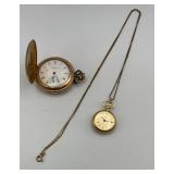 LLS158-Elgin Pocket Watch & Itraco Pendant Watch LLS158-Elgin Pocket Watch & Itraco Pendant Watch