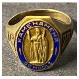 HHC100 - Antique Class of 1929 14k Gold Kamehameha Schools Class Ring HHC100 - Antique Class of 1929 14k Gold Kamehameha Schools Class Ring