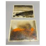 HHC128 - Two VERY RARE 1920s Photographs Hawaii Volcano Big Island Ephemera HHC128 - Two VERY RARE 1920s Photographs Hawaii Volcano Big Island Ephemera