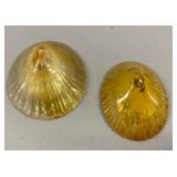HHC160 - Pair of Vintage Unique Extra Large Polished Hawaiian Opihi Limpet Natural Shell HHC160 - Pair of Vintage Unique Extra Large Polished Hawaiian Opihi Limpet Natural Shell