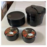 HHC202 - Laquer Ware By Bambo From Okinawa  HHC202 - Laquer Ware By Bambo From Okinawa