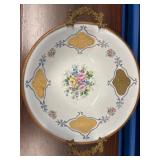 HHC211-Rare Vintage Limoges Gilded Serving Bowl HHC211-Rare Vintage Limoges Gilded Serving Bowl