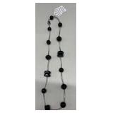 HHC413 - Myrna Lee Chang Black Onyx Necklace 24” HHC413 - Myrna Lee Chang Black Onyx Necklace 24”