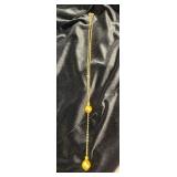 HHC416 - Myrna Lee Chang Golden Freshwater 2-Pearl Necklace 13” HHC416 - Myrna Lee Chang Golden Freshwater 2-Pearl Necklace 13”