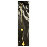 HHC419 - Myrna Lee Chang Golden Freshwater 2-Pearl Necklace 13 1/2” HHC419 - Myrna Lee Chang Golden Freshwater 2-Pearl Necklace 13 1/2”