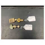 HHC452 Myrna Lee Chang 2 Vintage Jade Pendants HHC452 Myrna Lee Chang 2 Vintage Jade Pendants