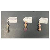 HHC454 3 Myrna Lee Chang Pendants: Vintage Lucite, Agate, And Carnelian Pendants HHC454 3 Myrna Lee Chang Pendants: Vintage Lucite, Agate, And Carnelian Pendants
