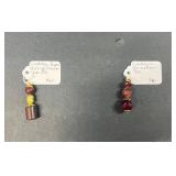 HHC457 Myrna Lee Chang Japanese + Carnelian Pendants HHC457 Myrna Lee Chang Japanese + Carnelian Pendants