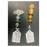 HHC473 2 Myrna Lee Chang Vintage Jade Pendants HHC473 2 Myrna Lee Chang Vintage Jade Pendants