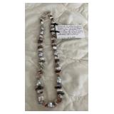 HHC502 - Myrna Lee Chang “Mother-of-Pearl & Baroque Pearl Necklace 11 1/2” HHC502 - Myrna Lee Chang “Mother-of-Pearl & Baroque Pearl Necklace 11 1/2”