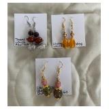 HHC508 - Myrna Lee Chang Vintage Tiger’s Eye, Jasper, & Lucite Earrings HHC508 - Myrna Lee Chang Vintage Tiger’s Eye, Jasper, & Lucite Earrings