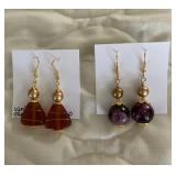 HHC522 - Myrna Lee Chang Natural Stone & Glass Bead Dangles HHC522 - Myrna Lee Chang Natural Stone & Glass Bead Dangles