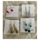 HHC530 - Myrna Lee Chang Tiger’s Eye, Jade, & Crystal Bead Earrings HHC530 - Myrna Lee Chang Tiger’s Eye, Jade, & Crystal Bead Earrings