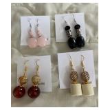 HHC532 - Myrna Lee Chang Jade & Lucite Bold Drop Earrings HHC532 - Myrna Lee Chang Jade & Lucite Bold Drop Earrings