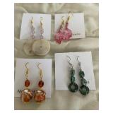 HHC538 - Myrna Lee Chang Jade, Mother-of-Pearl, Pearl, & Lucite Dangles HHC538 - Myrna Lee Chang Jade, Mother-of-Pearl, Pearl, & Lucite Dangles