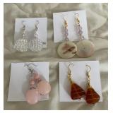 HHC547 - Myrna Lee Chang Glass, Pearl, & Lucite Dangles HHC547 - Myrna Lee Chang Glass, Pearl, & Lucite Dangles
