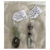 HHC585 - Myrna Lee Chang Jade Bamboo & Jade Pig/Buddha Pendants HHC585 - Myrna Lee Chang Jade Bamboo & Jade Pig/Buddha Pendants