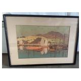 KFA014 - Yoshida Hiroshi “Waiting for the Tide” 1930 Woodblock Print KFA014 - Yoshida Hiroshi “Waiting for the Tide” 1930 Woodblock Print
