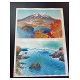 KFA038-Japanese woodblock prints “The Chikuma River in Early” by Ito Shinsui KFA038-Japanese woodblock prints “The Chikuma River in Early” by Ito Shinsui