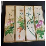 KFA042-Watercolor on silk by Gary Lau, Set of 4 Panels KFA042-Watercolor on silk by Gary Lau, Set of 4 Panels