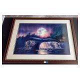 KFA049-Signed Dolphin Sunset with Moon Art by Christian Lasson KFA049-Signed Dolphin Sunset with Moon Art by Christian Lasson