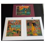 KFA052-Tropical lady silk painting prints by Susan Patricia KFA052-Tropical lady silk painting prints by Susan Patricia