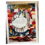 KFA073- Lithograph “Earth Is A Planet With One Peace Missing” By Alexandra Nechita KFA073- Lithograph “Earth Is A Planet With One Peace Missing” By Alexandra Nechita