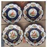 KFA085- Four Royal Vienna Style Porcelain Plates KFA085- Four Royal Vienna Style Porcelain Plates