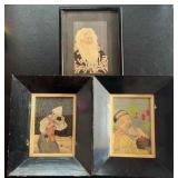 KFA095 - Set of Three Paul Jaucolet Woodblock Prints KFA095 - Set of Three Paul Jaucolet Woodblock Prints