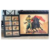 KKT023- Spanish Bullfighting Art Lot – Framed Painting & Vintage Print Collection KKT023- Spanish Bullfighting Art Lot – Framed Painting & Vintage Print Collection