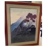 KKT027-Framed print of mountainous landscape by Gary Reed KKT027-Framed print of mountainous landscape by Gary Reed