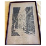 KKT035-Print of an illustration of Colonial City of Santo Domingo in the Dominican Republic in 1917 KKT035-Print of an illustration of Colonial City of Santo Domingo in the Dominican Republic in 1917