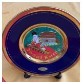 KKT046-24KT gold edged decorative plate from Korea KKT046-24KT gold edged decorative plate from Korea