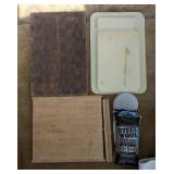 KKT082 - Butcher Block / Cutting Board Black Walnut End Grain, Four Cutting Boards & Accessories KKT082 - Butcher Block / Cutting Board Black Walnut End Grain, Four Cutting Boards & Accessories