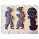 KKT092- Decorative Wood Carvings Peruvian Heritage Wall Art Trio KKT092- Decorative Wood Carvings Peruvian Heritage Wall Art Trio