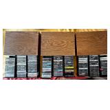 KKT106 - Vintage Lot of Music Cassette Tapes Some Unopened & Storage Cabinet KKT106 - Vintage Lot of Music Cassette Tapes Some Unopened & Storage Cabinet