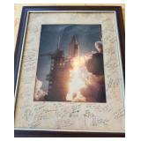 KKT123- Aviation & Space: Signed NASA Launch Photo, Air Force Tribute & Lot 4 F-15 Eagle Posters  KKT123- Aviation & Space: Signed NASA Launch Photo, Air Force Tribute & Lot 4 F-15 Eagle Posters