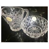 KKT163- Lenox Crystal Brilliance Creamer & Sugar Bowl Set KKT163- Lenox Crystal Brilliance Creamer & Sugar Bowl Set