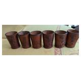 KKT169 - Shake, Rattle & Roll! Six Vintage Leather Dice Cups KKT169 - Shake, Rattle & Roll! Six Vintage Leather Dice Cups