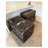 KKT173 Three Vintage Storage Chests KKT173 Three Vintage Storage Chests
