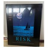 KKT289 - Motivational Ocean Art Print Framed Poster KKT289 - Motivational Ocean Art Print Framed Poster