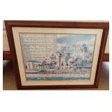 KKT312-Watercolor painting of resort in Waikiki KKT312-Watercolor painting of resort in Waikiki