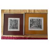 KKT317 - Ray Olsen (1979) Framed Sketches “Forest Floor” And “Forest Interior” KKT317 - Ray Olsen (1979) Framed Sketches “Forest Floor” And “Forest Interior”