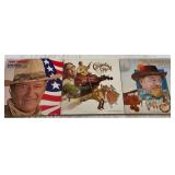 KKT335 - Three Vintage Vinyl Record Albums John Wayne, Cumberland Gap, Burl Ives KKT335 - Three Vintage Vinyl Record Albums John Wayne, Cumberland Gap, Burl Ives