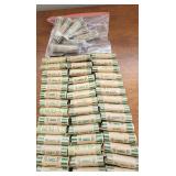 KKT340 - Fourty-Two Rolls of Unsearched Dimes Includes Loose Coins & Wrappers KKT340 - Fourty-Two Rolls of Unsearched Dimes Includes Loose Coins & Wrappers